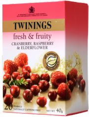 Twinings (Uk) Cranberry, Raspberry & Elderflower 20 Tea Bags