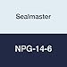 Sealmaster NPG-14-6 Protected Screw Take-Up Unit, Style "G", Set Screw Locking Collar, Felt Seals, 7/8" Bore , 6" Travel, 18" x 2-1/2" Bolt Hole Spacing