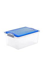 Rotho Set Caja de Almacenamiento 4 Uds. "Compact" A4 13 L Transparente/Azul