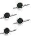 Jewelry : 14K White Gold and Onyx Tuxedo Shirt Stud Set
