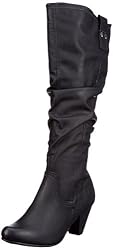 Marco Tozzi 2-2-25506-29, Damen Klassische Stiefel, Schwarz (black antic 002), EU 37