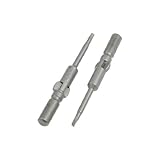 uxcell トライアングルビット　トライアングルドライバービット　2個入り　金属　ラウンドシャンク　磁気チップ