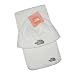 2 PIECE SET: The North Face Unisex Thermal Fleece Scarf & Beanie Hat - White (Size: one size)