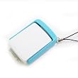 GSI Super Quality Mini External 550mAh Mobile Backup Battery Rapid Power Station - Charge With Solar Sun Energy Or With Cable - For Apple iPhone 3G/3GS/4/4G And iPod Nano, Touch, Classic, Mini, Shuffle And Video Series - Great Travel Accessory - Blue