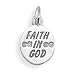 Faith in God Child's Charm Sterling Silver