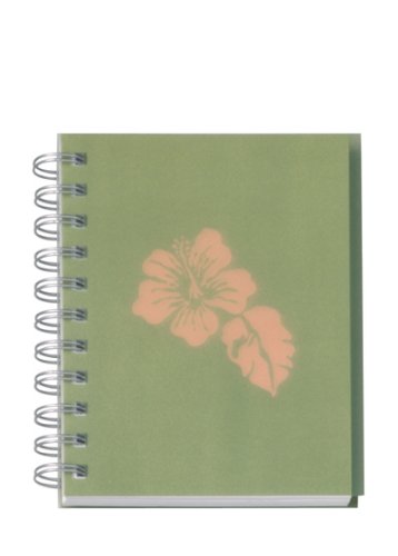 YOUNG GENERATION YP 232008 A6 WIRE-O-BOOK Notizbuch mit PP-Cover DIN A6 holzfreies Papier kariert und perforiert Hawaii green