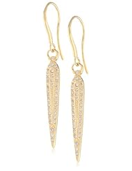Eddera Jewelry Janvier Gold with White Topaz Earrings
