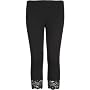 FULL TILT Womens Lace Bottom Capri Leggings   White