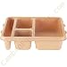 CAMBRO: Beige Polycarbonate Meal Delivery Tray, 4 Compartments, 9114CW-133