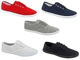 PLIMSOLES PLIMSOLLS LACE UP PUMPS ESPADRILLES TRAINERS SHOES CANVAS LADIES WOMENS MENS BOYS GIRLS UK 3-8