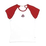 Antigua Ohio State University Women's All Star Rib Raglan Short Sleeve Tee