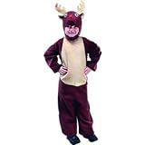 Childs Reindeer Jumpsuit with Headpiece (Medium 5-7 years)by BN
