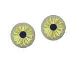 Cufflinks Two-Toned Round With Amethyst 18K Gold