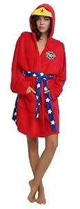 Wonder Woman Adult Red Hooded Costume Robe (Large/X-Large)
