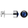 5mm Bezel September Birthstone Stud Earrings