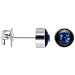 5mm Bezel September Birthstone Stud Earrings