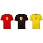 Ferrari T-shirt Scudetto Big in Black, Red, Yellow & White