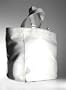 *DONNA KARAN* Stylish XXL Faux-Leather WEEK-ENDER Tote Bag with Gold Metal Hardware.