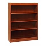 LLR01678 - 4 Shelf Veneer Panel Bookcase, 36Wx12Dx48H, Oak