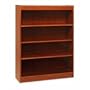 LLR01678 - 4 Shelf Veneer Panel Bookcase, 36Wx12Dx48H, Oak