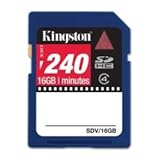Kingston 16 GB SDHC Class 4 Video Flash Memory Card SDV/16GB (Blue)