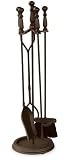 Uniflame 5 PC Bronze Fireset with Ball handles