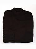 Roberto Villini Silk Cotton Black Mock Neck Sweater