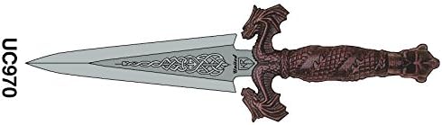 RARE Kit Rae The Talisman Dagger Antique Red Handle 1st Edition Skull & Dragons With Display Stand