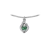 0.50 (1 2) cttw Small Sterling Silver Mother and Child� May Charm by Janel Russell