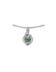 0.50 (1/2) cttw Small Sterling Silver Mother and Child® May Charm by Janel Russell