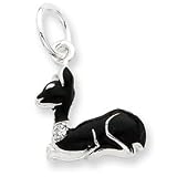Sterling Silver Enameled Swarovski Crysta