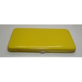 Ladies HARD CASE FLAT OPERA WALLET CHECKBOOK HOLDER BY DESIGNSK