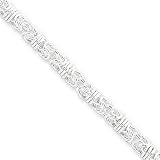 4mm, Sterling Silver, Fancy Byzantine Chain, 20 inch
