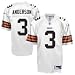 Reebok NFL Equipment Cleveland Browns #3 Derek Anderson White Replica Football Jersey