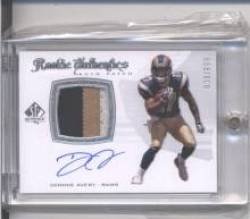 2008 SP Authentic #273 Donnie Avery JSY AU RC - St. Louis Rams (RC - Rookie Card - Piece of Authentic Jersey - Autographed - Serial #d)(Football Cards)