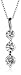 Jewelry : Sterling Silver Cubic Zirconia 3-Stone Pendant, 18"