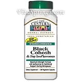 Black Cohosh & Soy Isoflavones 200 Vegetarian Capsules, 21st Century