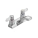 American Standard 5400.142H.002 Heritage Centerset Lavatory Faucet with Red and Blue Indexed Handles without Drain, Polished Chrome