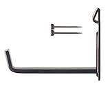 B.S壁用額受金具　 90mm 黒 2個入 2332-A fukui