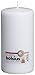 BOLSIUS White Unscented Pillar Candles â€“ White Candles â€“ Slow Burning â€“ Perfect DÃ©cor Candle â€“ Wedding â€“ Party â€“ 200x98mm Aprox 4X8 Inch