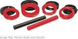 Energy Suspension 4.6101R Red Rear Spring Upper and Lower Isolator Set - Pack of 2