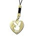 Playboy Mobile Phone Heart Dangly Heart - Silver