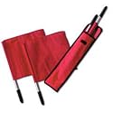 Tandem Sports Deluxe Volleyball Linesman Flags with Carrying Bag for 4 Flags