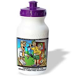 Londons Times Funny Music Cartoons - Trouble Brewing At Census Bureau - Water Bottles