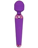 XIKEZAN 10 Speed Powerful Clitoral G-Spot Vibrator Sex Toy AV Magical Wand Massager for Women,Couples and Personal Neck and Shoulder+Free VWTECH Sexual Lubricant(Purple)