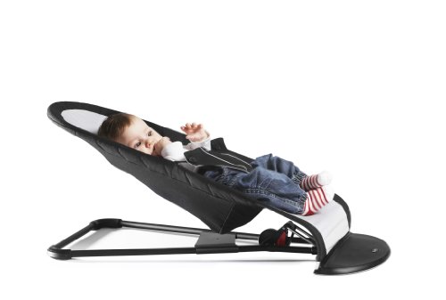 Imagen 6 de BabyBjörn Balance - Hamaca de mezcla de algodón, diseño de rayas, color negro