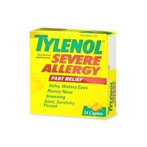 Tylenol Severe Allergy Antihistamine and Pain Relief Caplets 24 ea by 