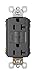 Legrand-Pass & Seymour 1597CCD12 Pass & Seymour 15A, 125V, Brown, 2 Pole, 3 Wire Grounding, Self Test GFCI Outlet, Wallplate Included
