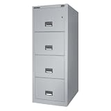 Schwab 4CF2C5LGY 4 Drawer Vertical File, 5000 Series, Insulated, UL 2-Hour Fire, Legal Size, 31-1/2