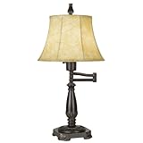 Bronze Finish Swing Arm Table Lamp
